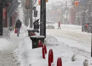 Heavy Snowstorm Hits Southern Ontario