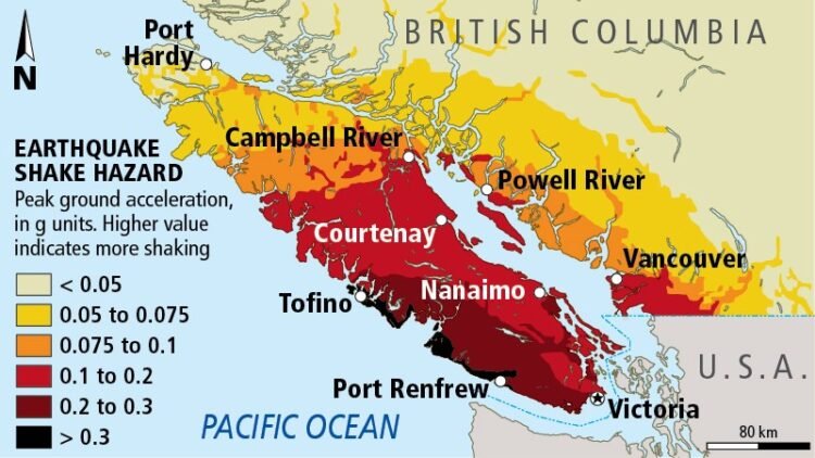 Early Morning Earthquake Shakes Parts of British Columbia