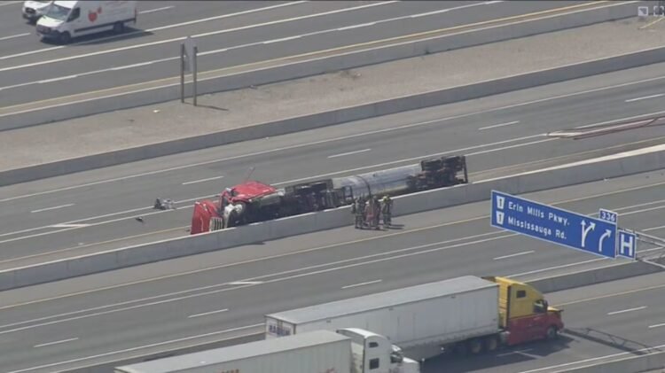 Trucker Killed in 401 Crash Involving Hazardous Cargo