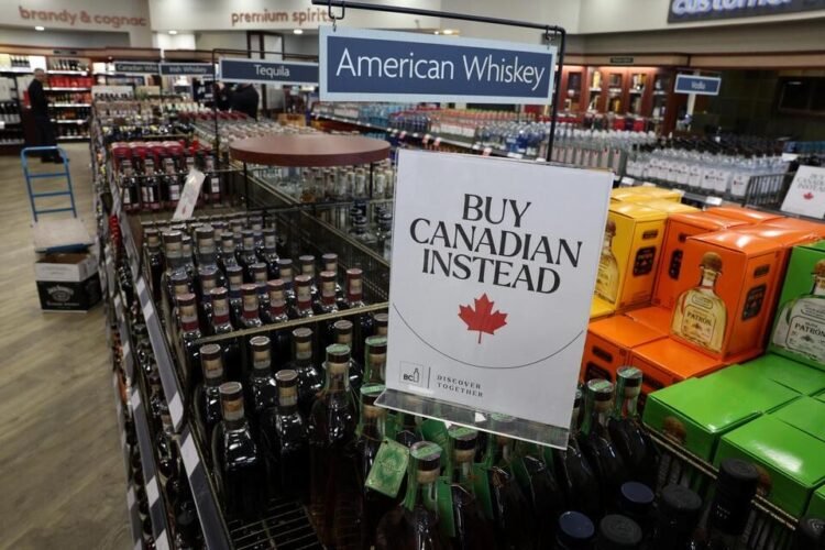 Canadian Boycott Hits U.S. Liquor Sales Hard Amid Trade Tensions