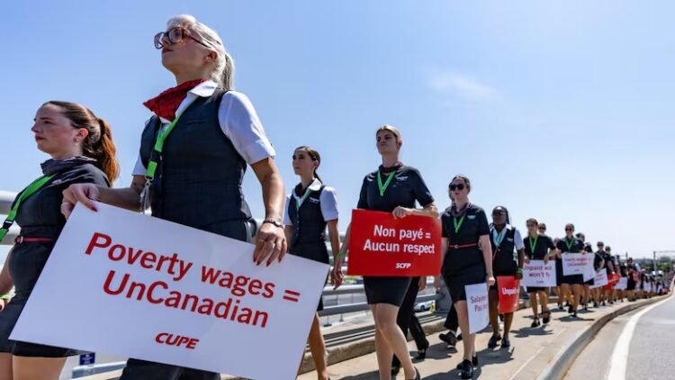 Air Canada Flight Attendants Strike