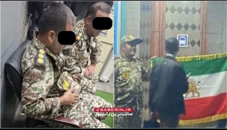 بازداشت دو مرد با لباس نظامی