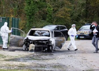 Motorist deliberately hits five