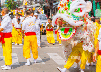 Thai Lion Dance Arrest