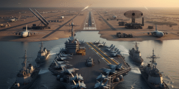 آرایش جنگی آمریکا در خلیج فارس