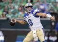 Collaros Sits Out Blue Bombers' Post-Bye Practice