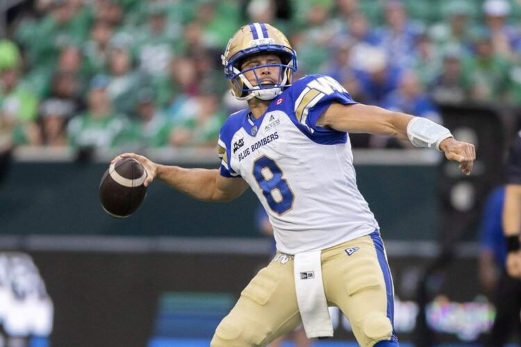 Collaros Sits Out Blue Bombers' Post-Bye Practice