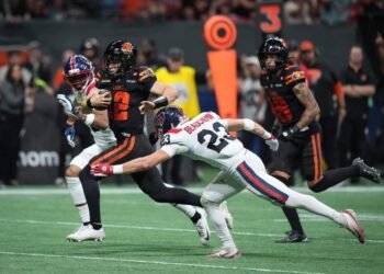 Lions defeat Alouettes as Horvath scores three touchdowns