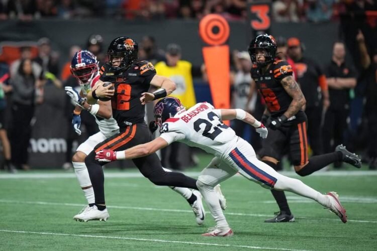 Lions defeat Alouettes as Horvath scores three touchdowns