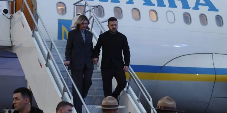 Zelenskyy Lands in Calgary Before Carney Talks