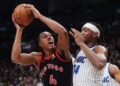 Barnes Scores Career-High 41 in Raptors Defeat