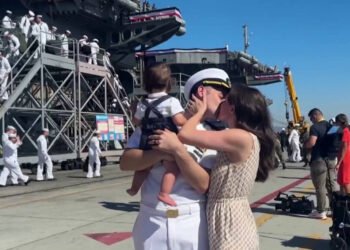 Sailors Return Home After Nearly a Year at Sea
